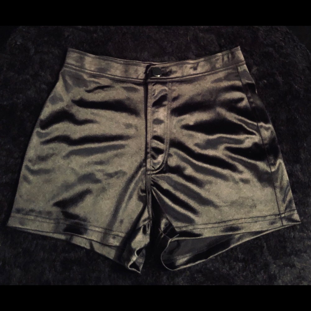 Black Satan Booty Shorts
